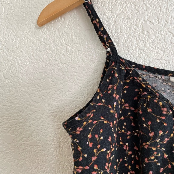 Ana | front tie floral spaghetti strap sun dress size small - Picture 6 of 9
